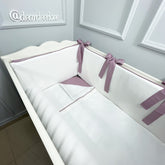 Ekru - Rose Fırfırlı Bebek Uyku Seti